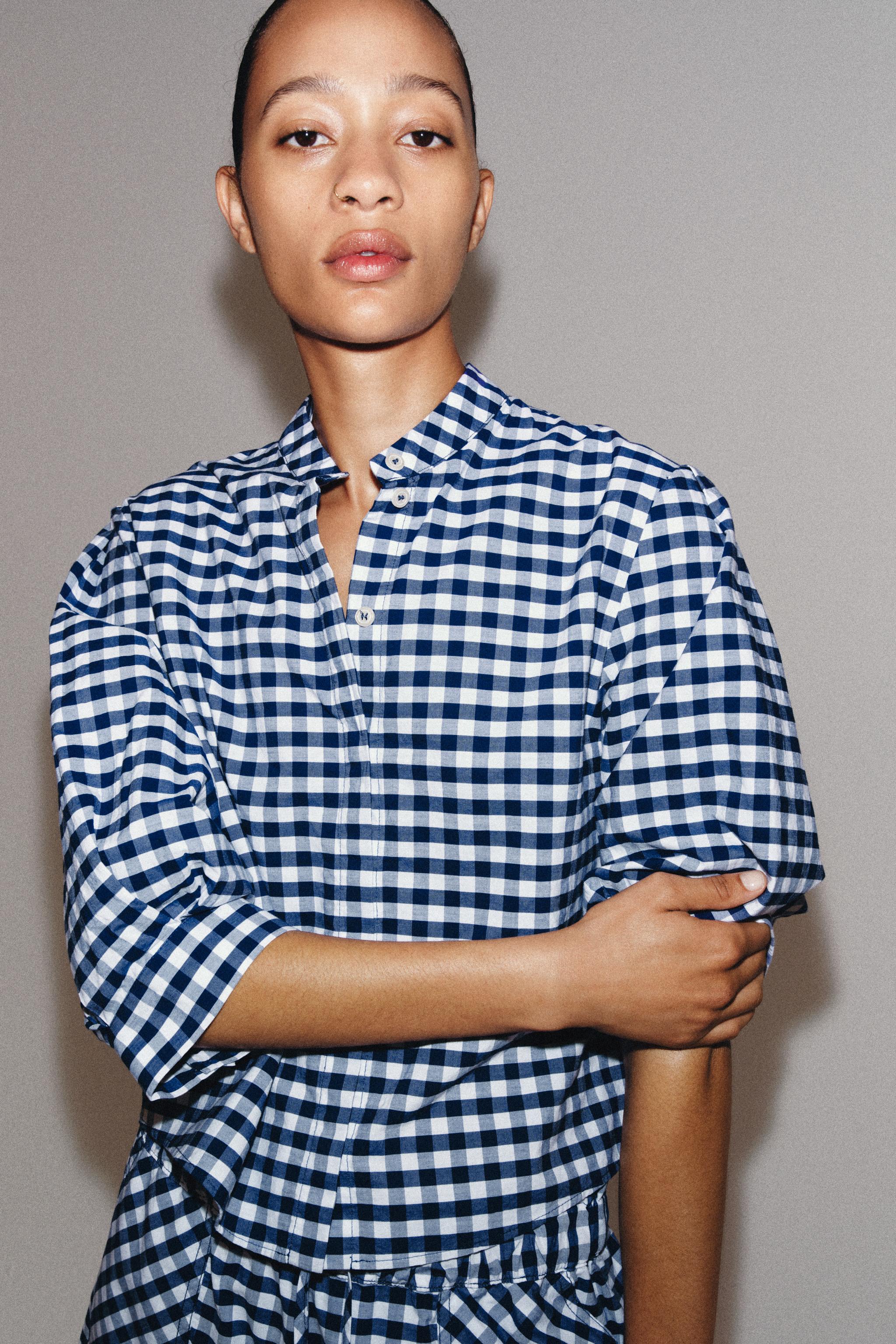 ZW COLLECTION GINGHAM SHIRT